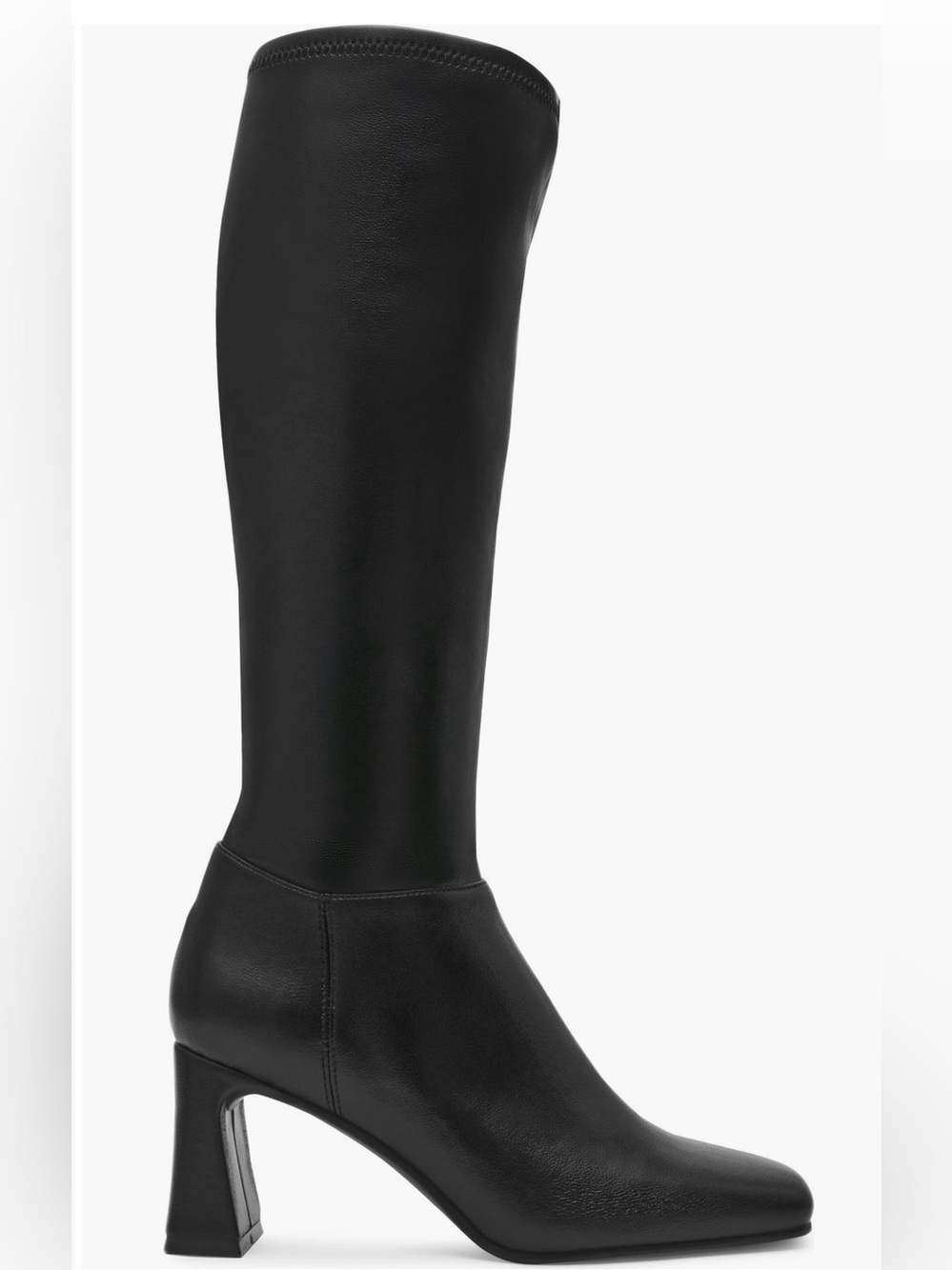 Steve Madden Hunny Knee High Boots Women’s Black Block Heel Tall Boots NWT - Picture 2 of 8